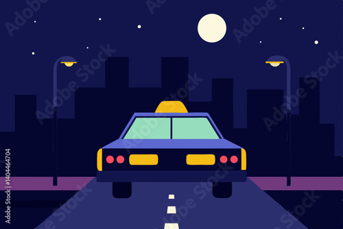 taxi in the night