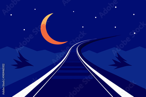 road to the moon