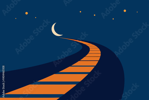 road to the moon