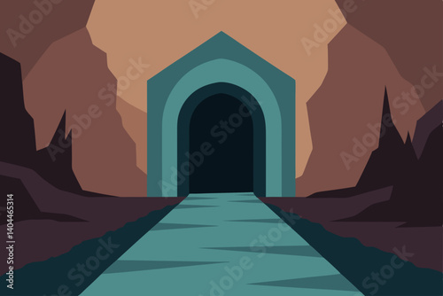 entrance to the temple