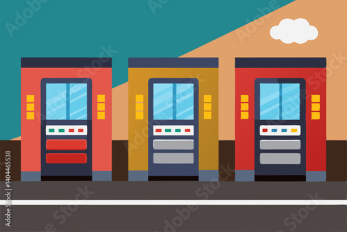 vector illustration of a modern building