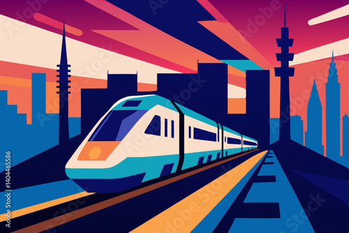 train on the railway