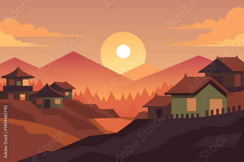house in the mountains