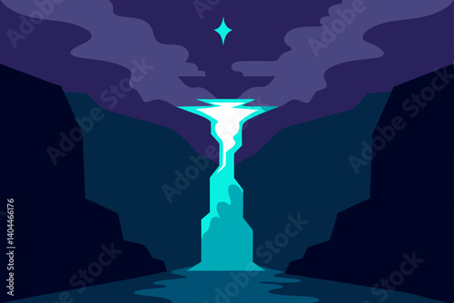 silhouette of a man in the rain