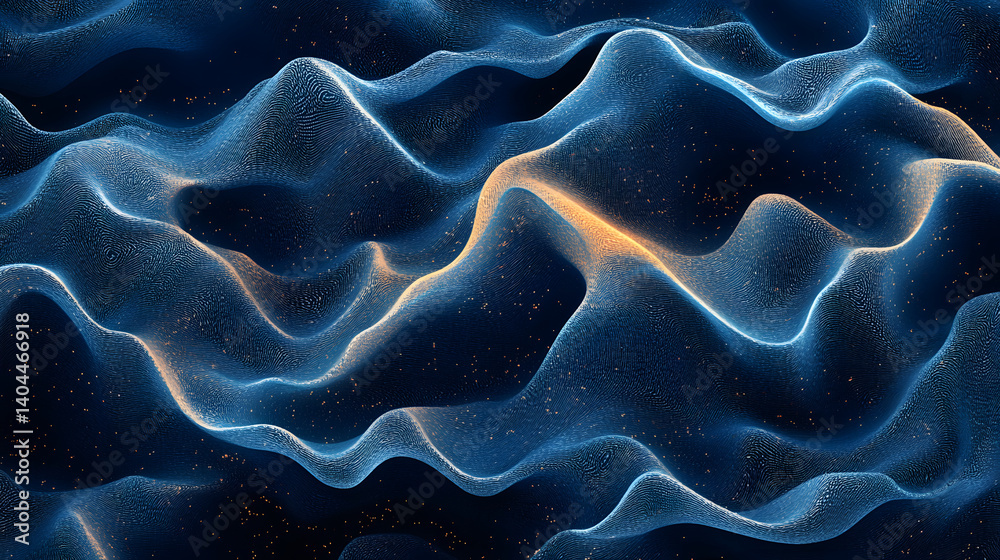 Obraz premium Abstract Digital Waves