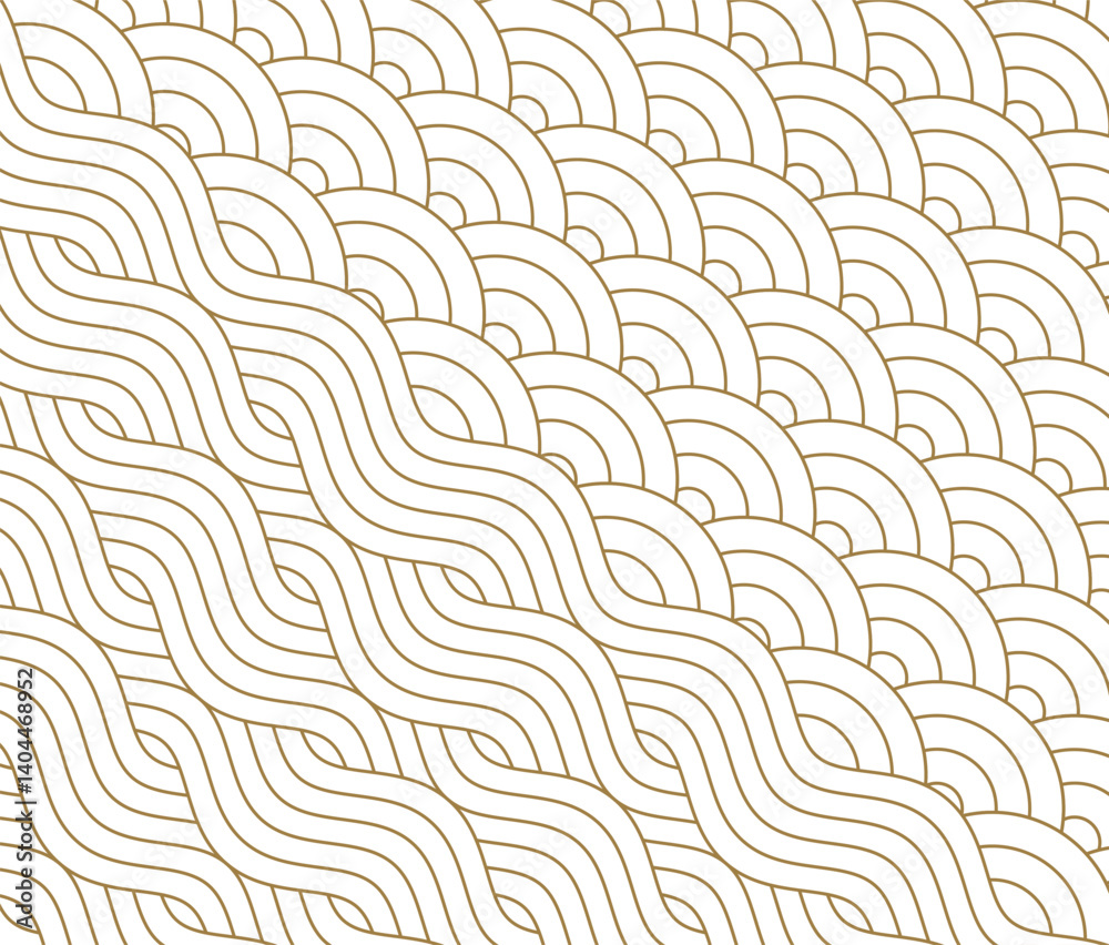 Japanese pattern in oriental geometric traditional style
