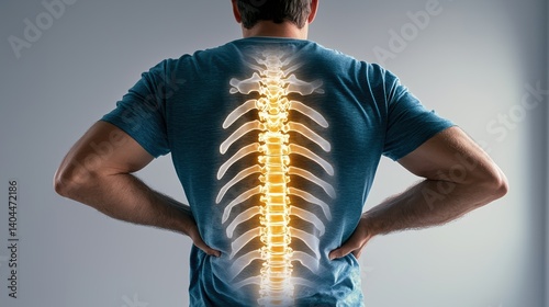 Spinal health awareness understanding back pain medical facility infographic clinical environment patient's perspective
