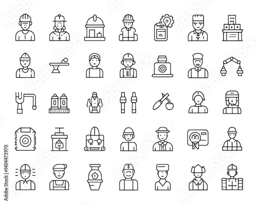 Minimal Apprenticeship Icons for Job Skills