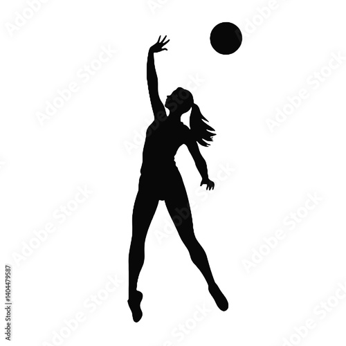 Basketball Player Silhouette Jump Shot Dunk – Vector Sports Illustration