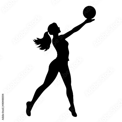 Basketball Player Silhouette Jump Shot Dunk – Vector Sports Illustration