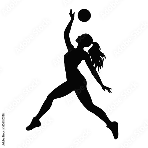 Basketball Player Silhouette Jump Shot Dunk – Vector Sports Illustration