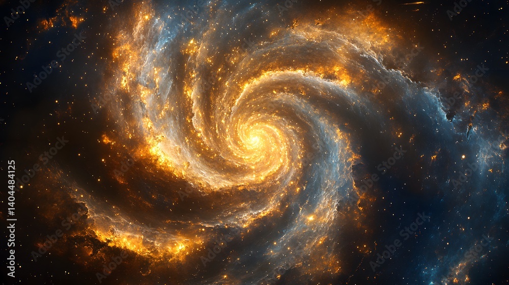 Obraz premium Stunning vision of nebula clouds and stars in deep space, portraying the vastness of the cosmos, interstellar wonder, and human spaceflight dreams 