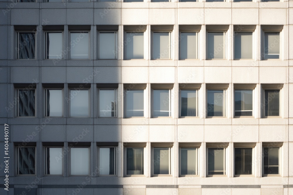 minimalistic image of city reflecting changing light surrounded by ample copy space