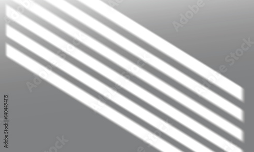 Shadow overlay effect. Natural window shadow. Sunlight and shadow scene background. Vector illustration
