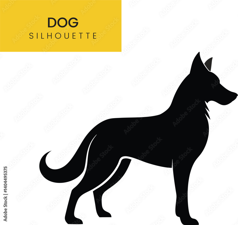 Obraz premium German Shepherd Silhouette