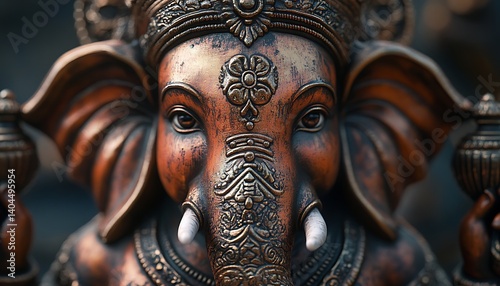Ganesh Statue Close-up photo
