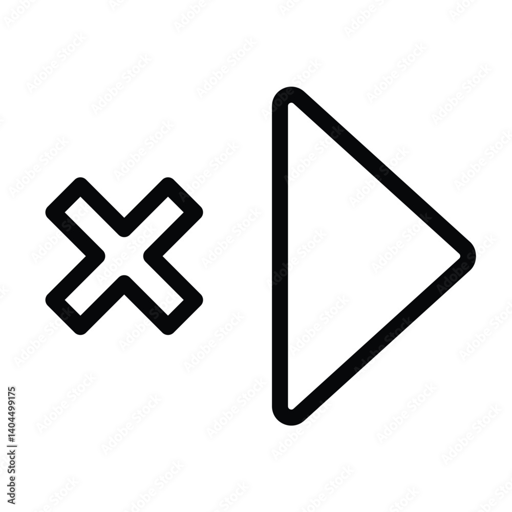 Fototapeta premium right arrow icon