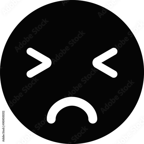 Rounded Filled Anguish icon