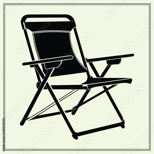 Camp Chair Silhouette, Hiking Seat