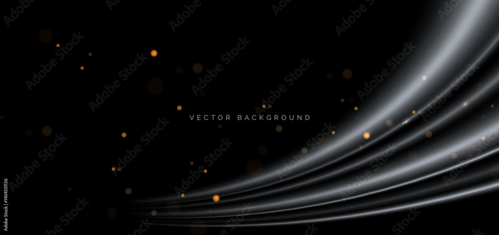 Fototapeta premium Grey gradient on dark background. You use can banner, brochre, presentation.