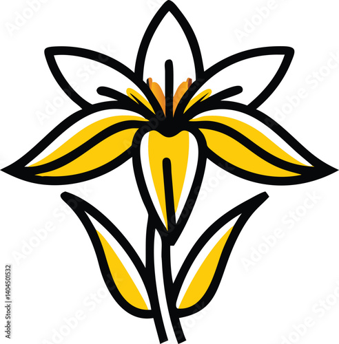 Borage, Yarrow, Coreopsis, Cornflower, Verbena, Allium, Alstroemeria, Bellflower, Bougainvillea, Bouvardia, flower logo icon