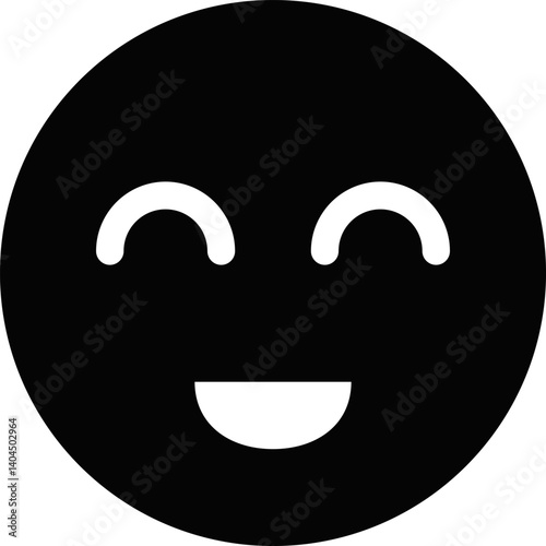 Rounded Filled Laugh Icon