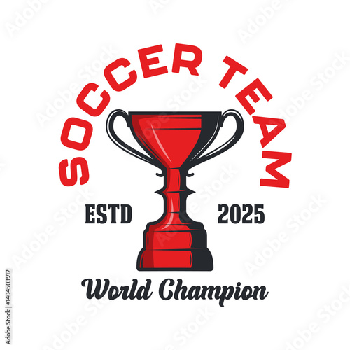 Soccer team champion vector design