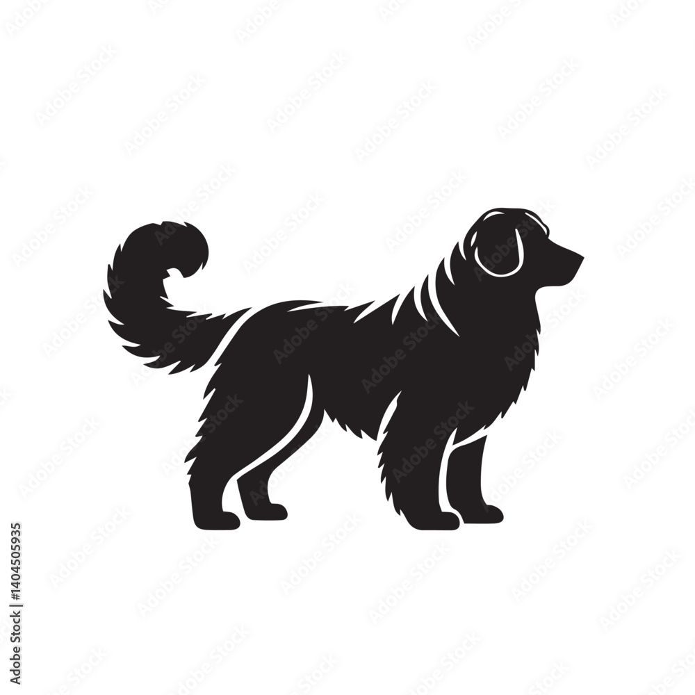 vector illustration of dog with editable strokes and shape vector illustration of dog with editable strokes and shape