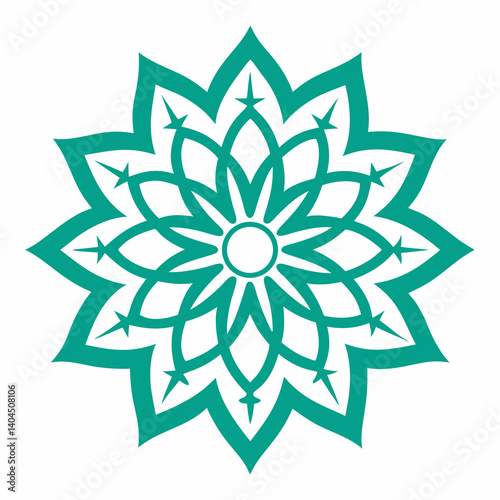 Zen Mandala Ornaments | Printable Mandala Art on White Background | Digital Download