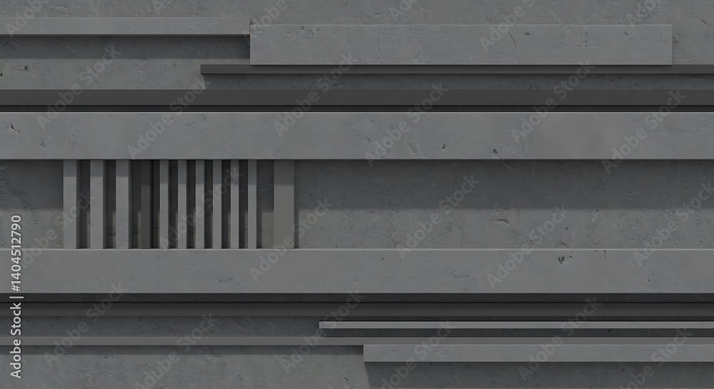 Obraz premium Concrete Layers AI Generated