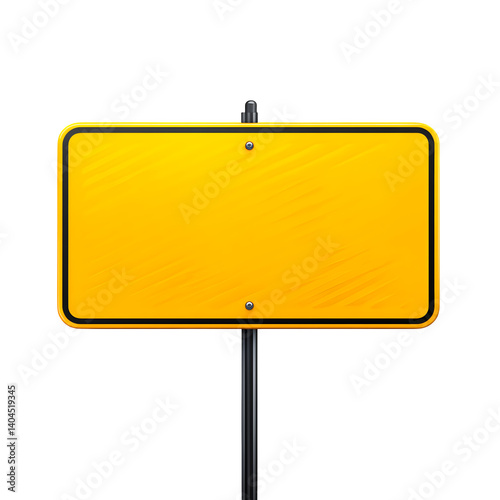 Wallpaper Mural • Road sign blank yellow isolated on transparent background Torontodigital.ca