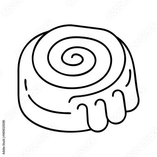 A Delicious Swirl Pastry Sweet Treat Bakery Item