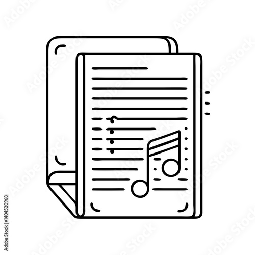 Music Sheet Book Pages Notes Song Composition Melody Rhythm Musical Score