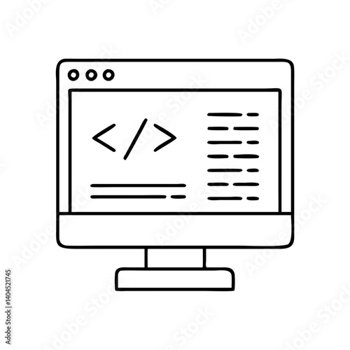 Computer screen displaying code programming software development