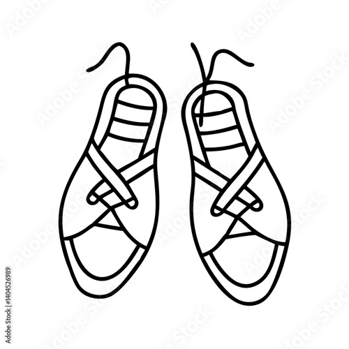 A pair of stylish summer sandals with crisscross straps and toe protection