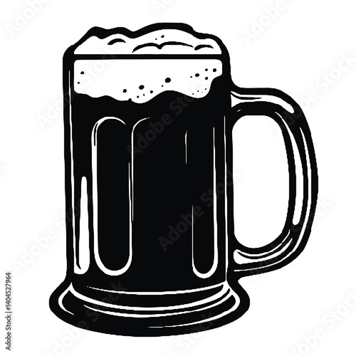 mug of beer with foam