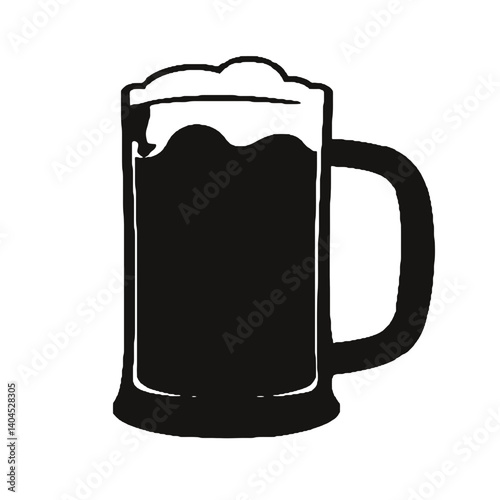 mug of beer with foam