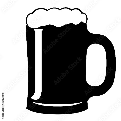 mug of beer with foam