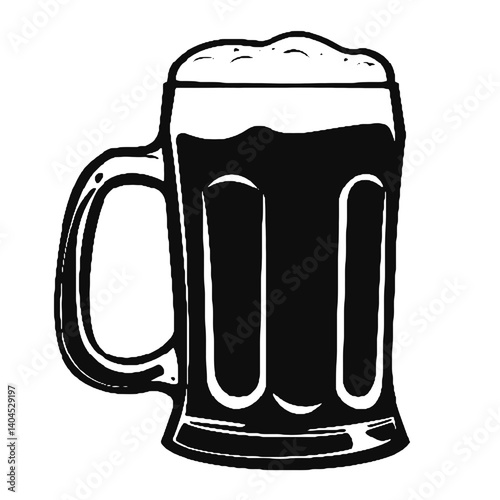 mug of beer with foam