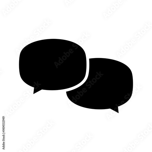 Message icon, chat icon. Collection of speech bubble icons, messages. Vector
