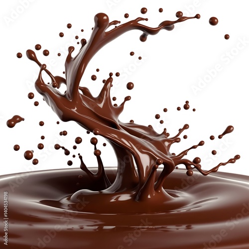 Delicious Chocolate Drink Splash