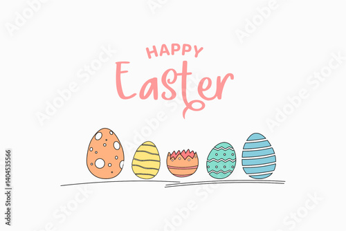 vector illustration of a easter egg background