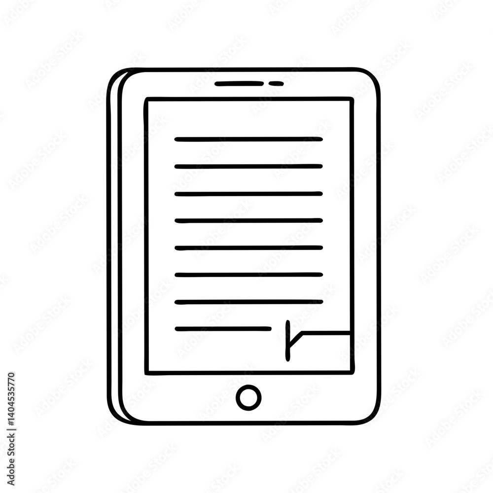 e reader icon, e reader line art - simple line art of e reader, perfect for e reader logos and icons e reader icon, e reader line art - simple line art of e reader, perfect for e reader logos and icons