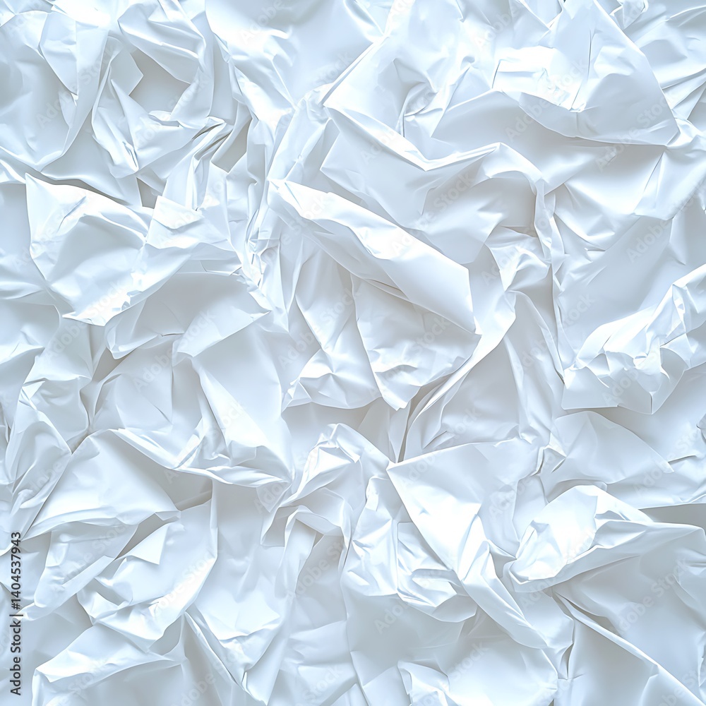 Obraz premium Crumpled White Paper Texture
