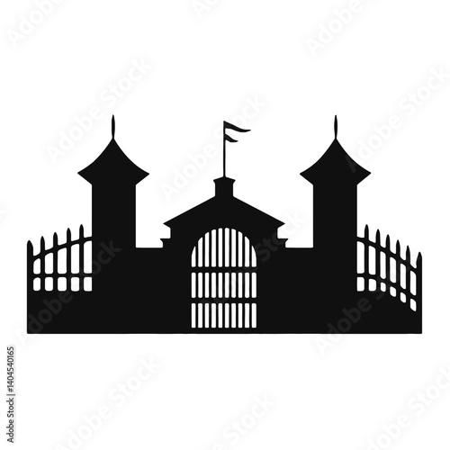 fence silhouette