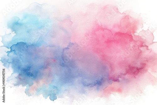 Soft Abstract Watercolor Background in Blue and Pink Hues Perfect for Designs, Invitations, and Creative Projects with a Gentle Artistic Flair
