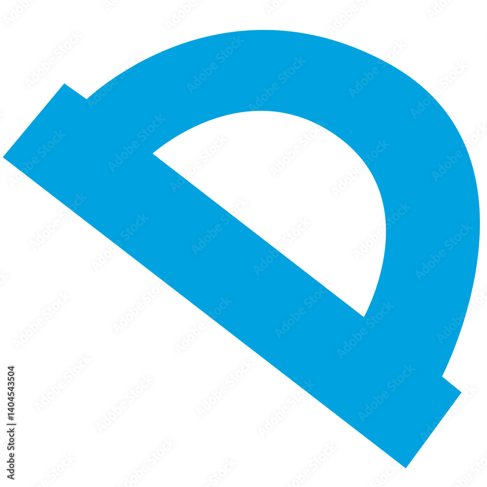 Flat illustration of a blue protractor used for measuring angles in mathematics. Perfect for school, educational themes, geometry lessons, or learning material design elements. Flat illustration of a blue protractor used for measuring angles in mathematics. Perfect for school, educational themes, geometry lessons, or learning material design elements.