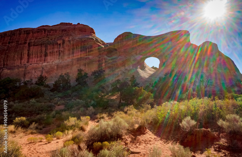 Small arch in Arches National Park near Moab Utah