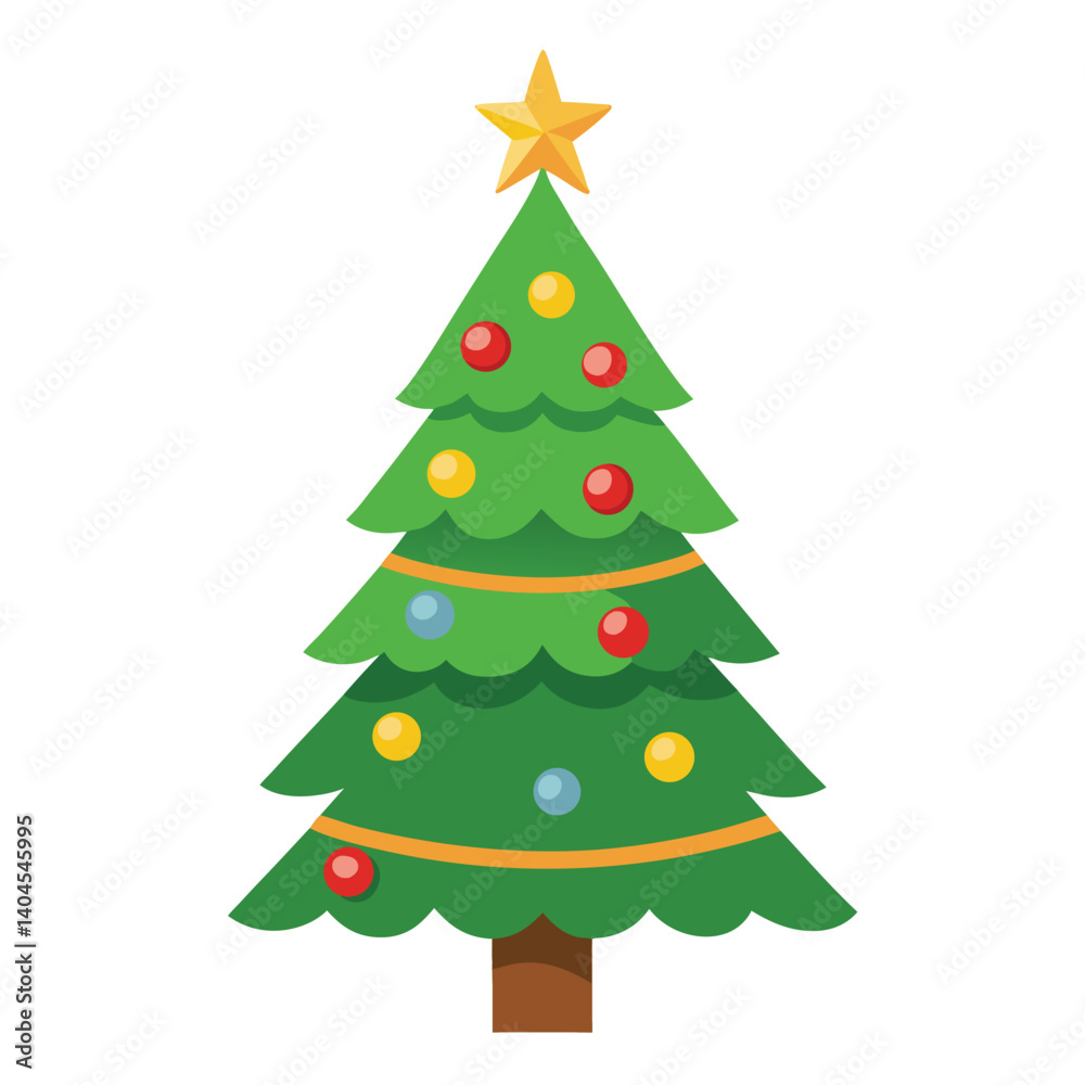 Christmas tree isolated on white background Christmas tree isolated on white background
