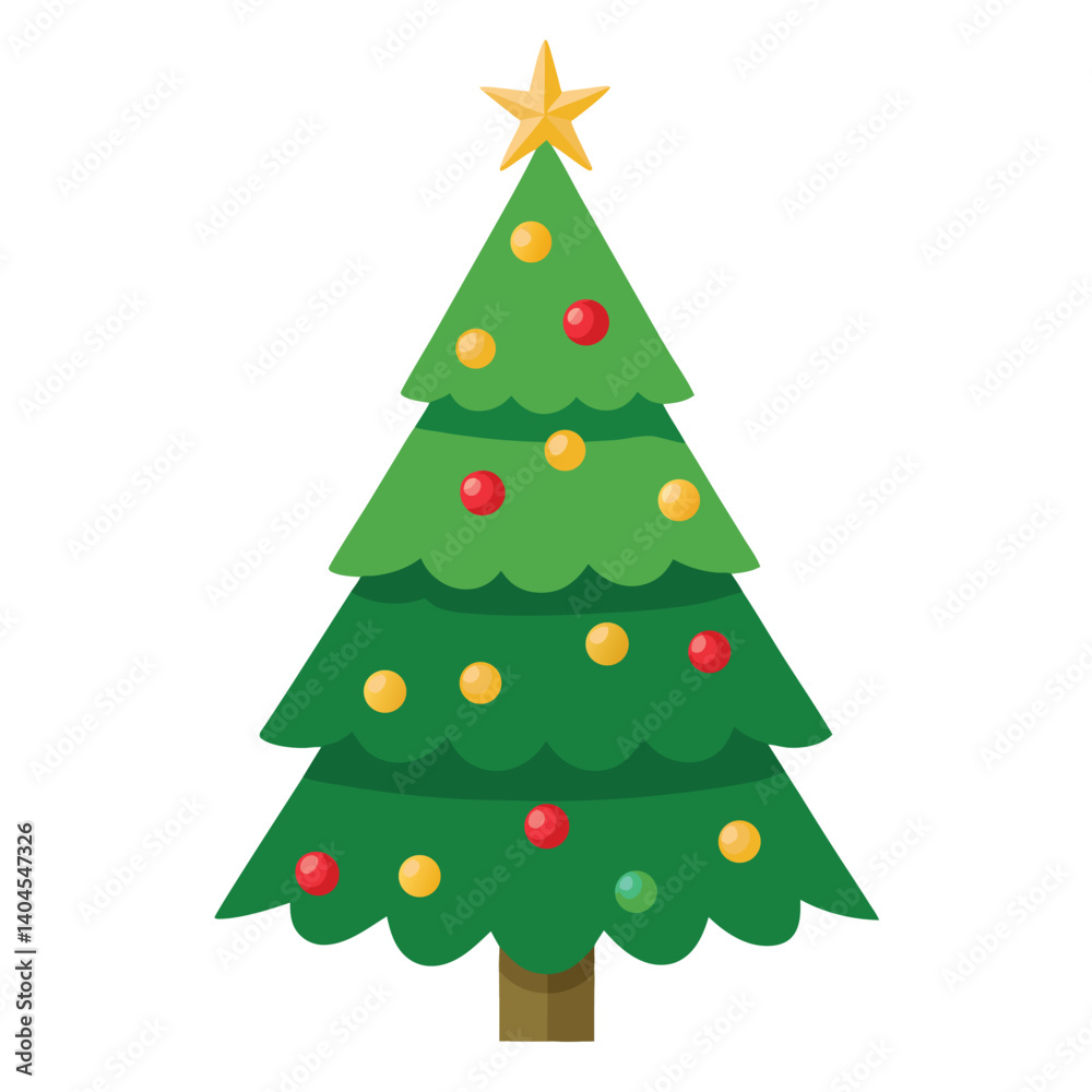 Christmas tree isolated on white background Christmas tree isolated on white background